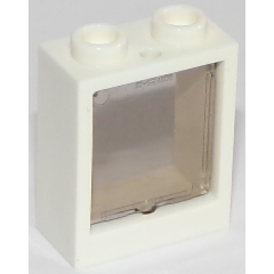 white window 1 x 2 x 2 flat front with trans-brown glass 60592 60601