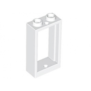 white window 1 x 2 x 3 flat front