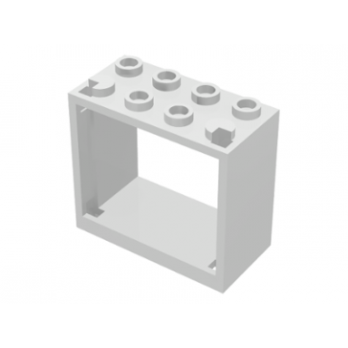 white window 2 x 4 x 3 - hollow studs
