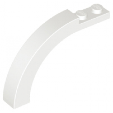 white arch 1 x 6 x 3 1 3 curved top