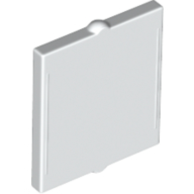 white glass for window 1 x 2 x 2 flat front