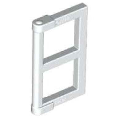 white pane for window 1 x 2 x 3 with thick corner tabs