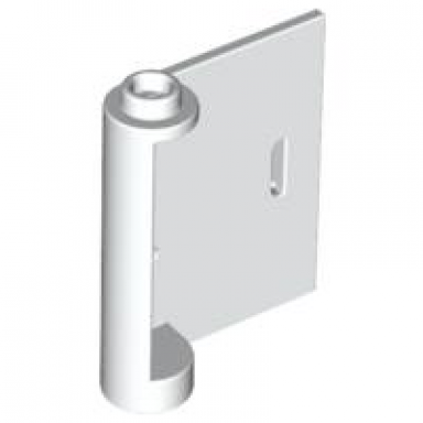 white door 1 x 3 x 3 right - open between top and bottom hinge