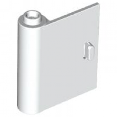white door 1 x 3 x 3 left - open between top and bottom hinge