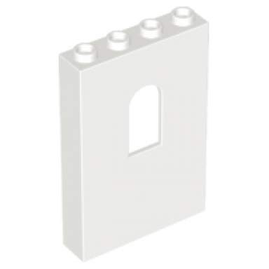 white panel 1 x 4 x 5 wall with window
