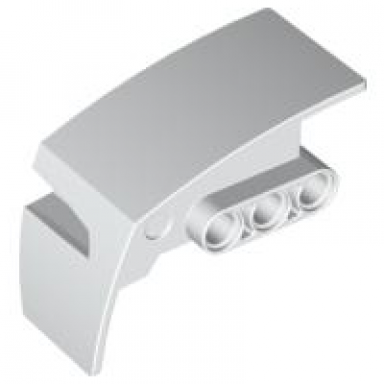 white technic panel car mudguard right