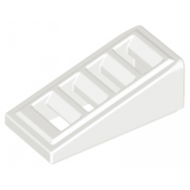 white slope 18 2 x 1 x 2 3 with grille