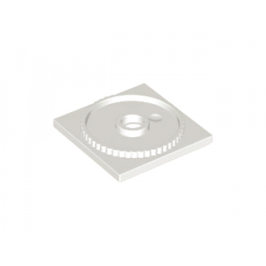white turntable 4 x 4 square base locking