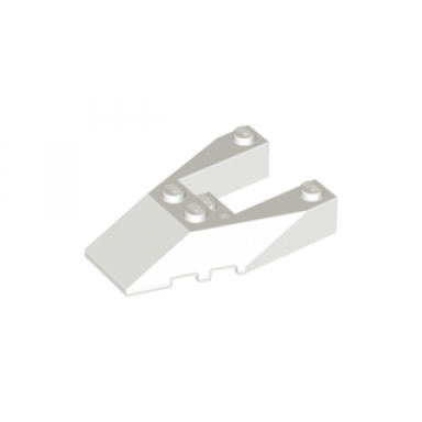 white wedge 6 x 4 cutout with stud notches