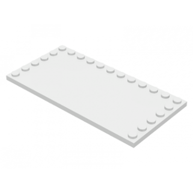 white tile modified 6 x 12 with studs on edges