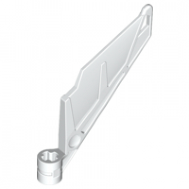 white bionicle wing small tail with axle hole