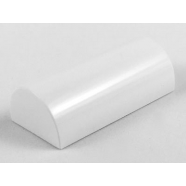 white slope curved 2 x 4 double without groove
