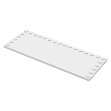 white tile modified 6 x 16 with studs on edges