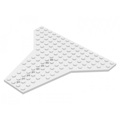 white wedge plate 16 x 14 shuttle
