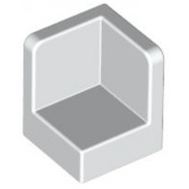 white panel 1 x 1 x 1 corner