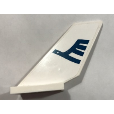 white tail shuttle with dark blue airline bird pattern on both sides stickers - set 7696