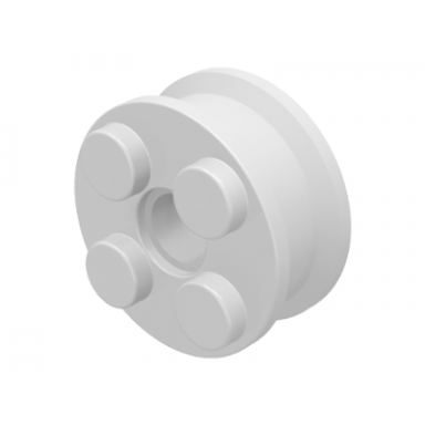 white wheel freestyle with technic pin hole