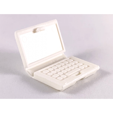 white minifigure utensil computer laptop