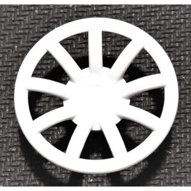 white wheel cover 9 spoke - 24mm d - for wheels 55982 and 56145