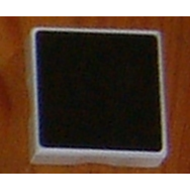 white duplo tile 2 x 2 with shape black square pattern