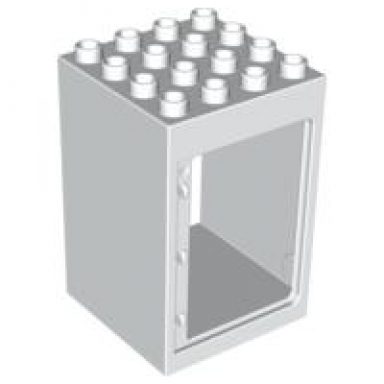 white duplo door window frame 4 x 4 x 5