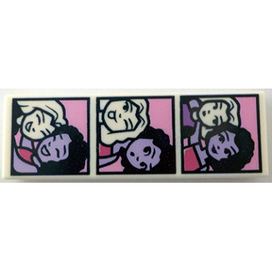 white tile 1 x 3 with friends nova and aliya photo booth pictures pattern