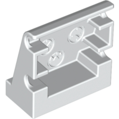 white duplo panel 1 x 2 x 1 2 3 sloped with 3 embossed gauges