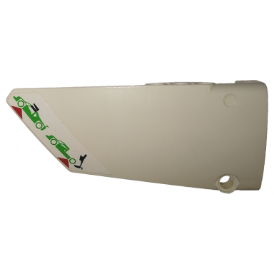 white technic panel fairing 17 large smooth side a with doors and roof operating instructions pattern sticker - set 42039