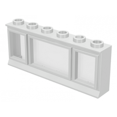 white window 1 x 6 x 2