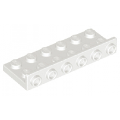 white bracket 2 x 6 - 1 x 6 inverted