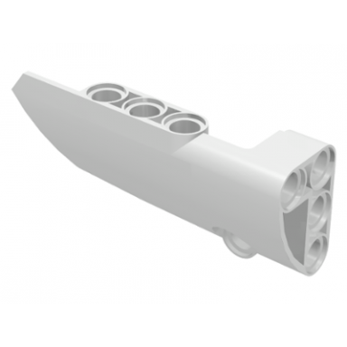white technic panel fairing 3 small smooth long side a