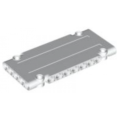 white technic panel plate 5 x 11 x 1