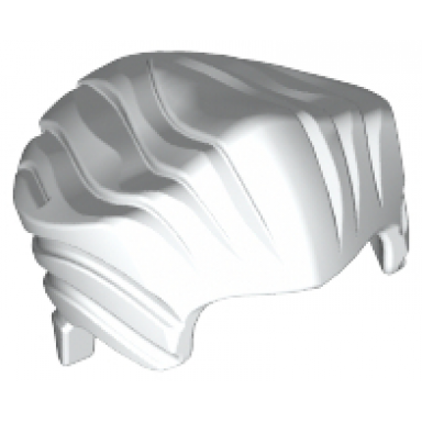 white minifigure hair swept back with widows peak