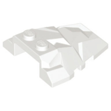 white wedge 4 x 4 fractured polygon top