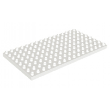 white duplo plate 8 x 16