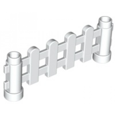 white duplo fence 1 x 6 x 2 paled picket