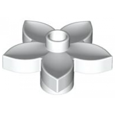 white duplo plant flower with stud