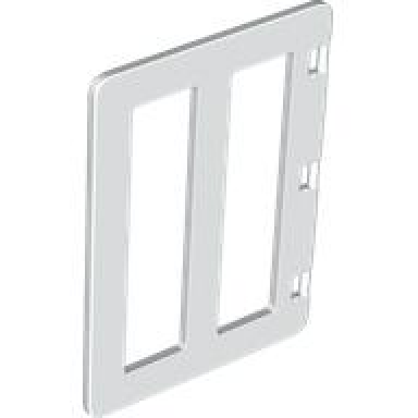 white duplo door window pane 1 x 4 x 4 with 2 panes