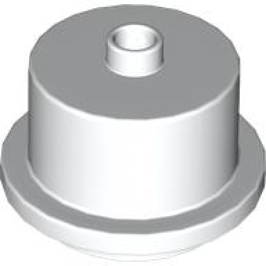 white duplo cake