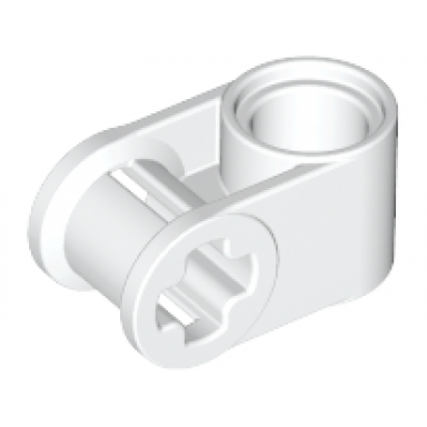 white technic axle and pin connector perpendicular
