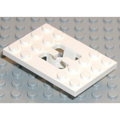 white technic stick shift plate