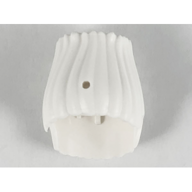 white minifigure hair trolls with hollow space inside top