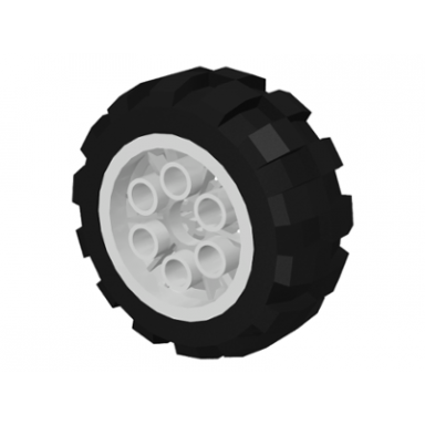 white wheel 20 x 30 balloon medium with black tire 20 x 30 balloon medium 6582 6581