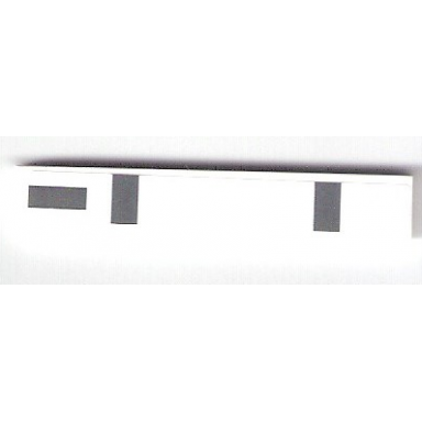 white tile 1 x 6 with dark bluish gray markings pattern sticker - set 75876