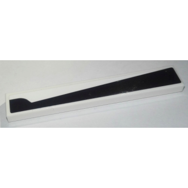 white tile 1 x 6 with black chassis pattern model left side sticker - set 76900
