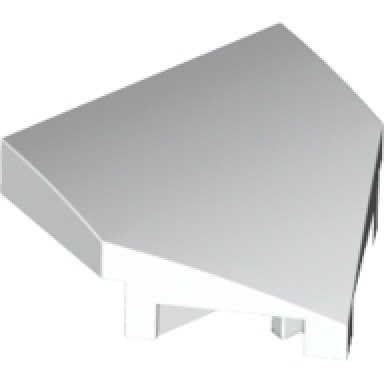 white wedge 2 x 2 x 2 3 pointed