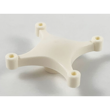 white minifigure utensil drone body with 4 arms