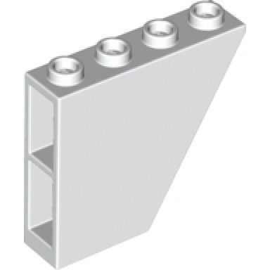 white slope inverted 60 4 x 1 x 3