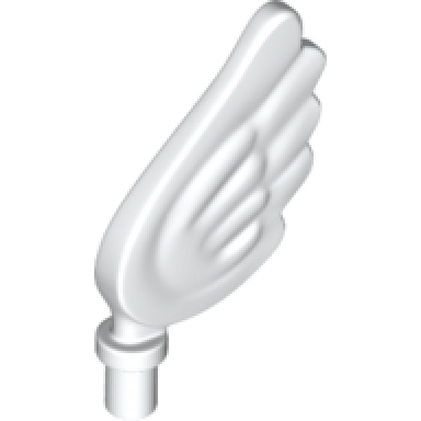white minifigure wing small feathered