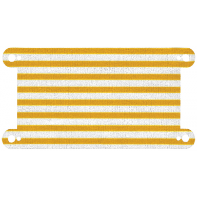 white cloth hammock 12 5 8 x 6 1 2 with bright light orange stripes pattern